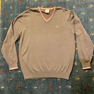 Lacoste V-Neck Sweater - Size L